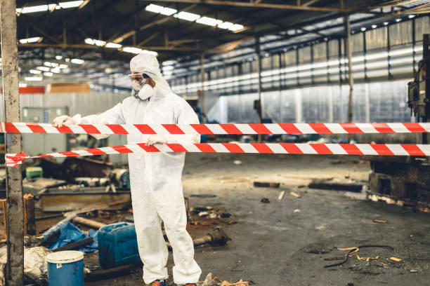 Professional Hoarding Cleanup technician working in Brownsville, FL